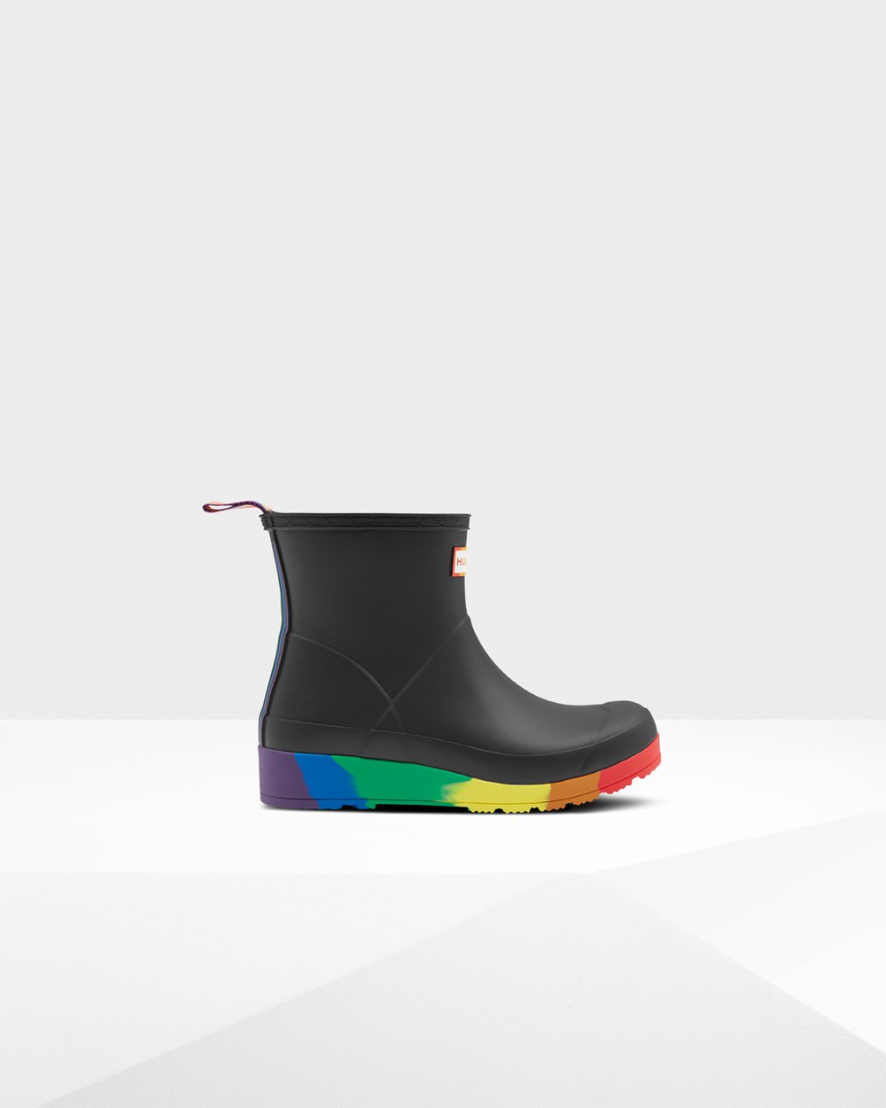 Hunter Play Støvler Dame Sort | Original Pride Flatform Rain | WOFGQ-8169